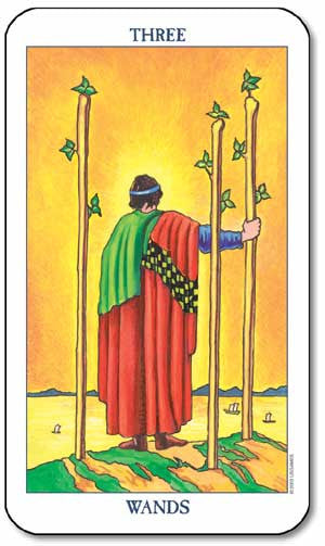 Radiant Rider-Waite - 3 of Wands