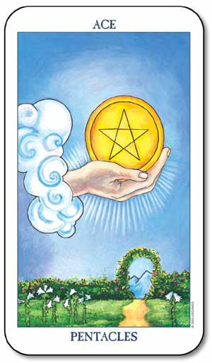 Radiant Rider-Waite - Ace of Pentacles