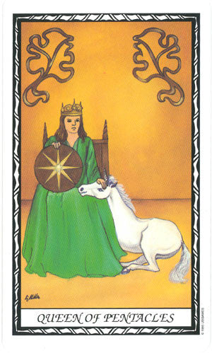 Unicorn Tarot - Queen of Pentacles