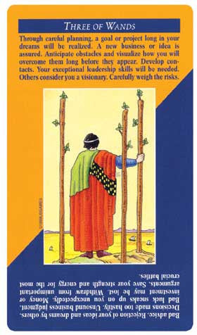 Quick and Easy Tarot - Three of Wands