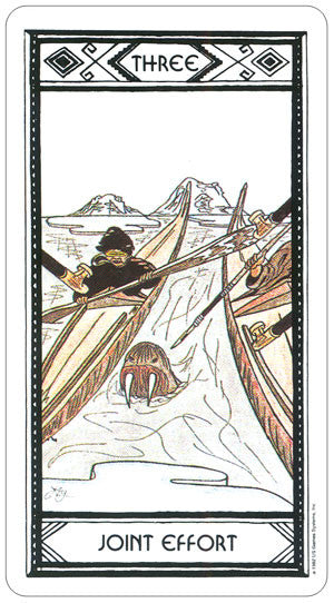 Native American Tarot - Three of Wands