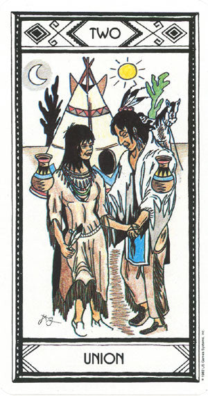 Native American Tarot - Two of Cups, Love