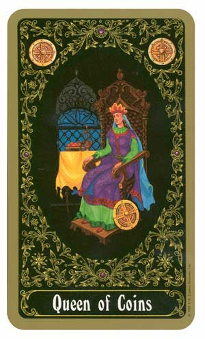 Russian Tarot of St Petersburg - Queen of Coins
