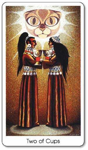 Tarot of the Cat People - Two of Cups