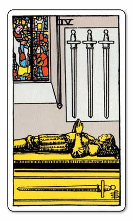 Rider-Waite Tarot - 4 of Swords