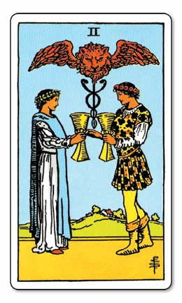 Rider-Waite Tarot - 2 of Cups