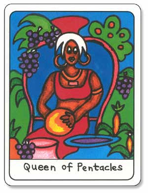 African Tarot Queen of Pentacles