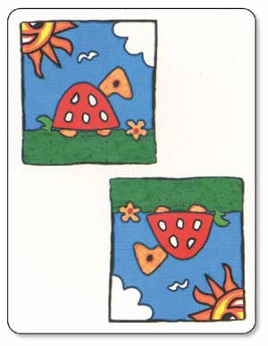 African Tarot Two of Turtles