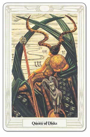 Thoth Tarot - Queen of Disks