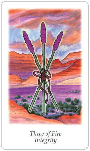 Vision Quest Tarot Deck - Three of Fire