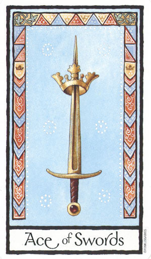 Old English Tarot - Ace of Swords