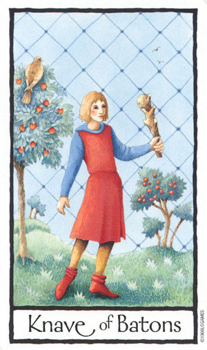 Old English Tarot - Knight of Wands