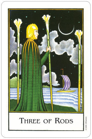 New Palladini Tarot - Three of Rods