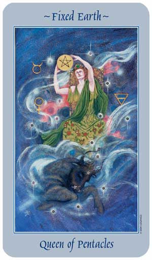Celestial Tarot - Queen of Pentacles