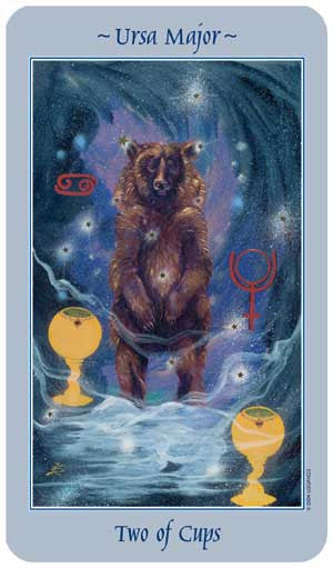 Celestial Tarot - Two of Cups