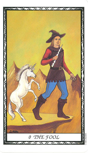 Unicorn Tarot Deck and Book Set - the Fool
