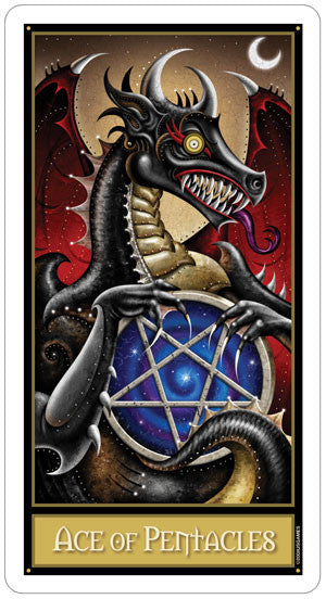 Deviant Moon Tarot - Ace of Pentacles