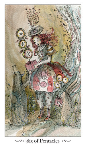 Paulina Tarot - Six of Pentacles