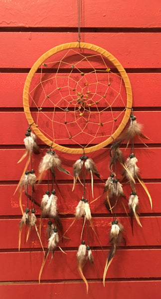 Dreamcatcher - Tiger's Eye Beads, 24" L x 8" diameter