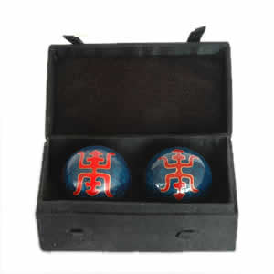 Cloisonne Chinese Health Balls - Longevity