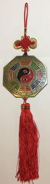 Feng Shui Bagua Mirror with Chinese  Zodiac Wall Hanging