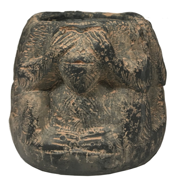 See, Hear, Speak No Evil Monkeys Candle Holder, 3.5" H x 4" W