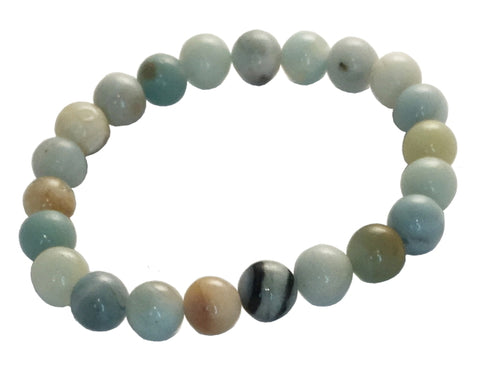 Gemstone Bracelet - Amazonite, 7"L