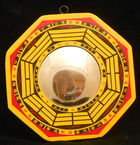 8 inch convex Feng Shui Bagua mirror