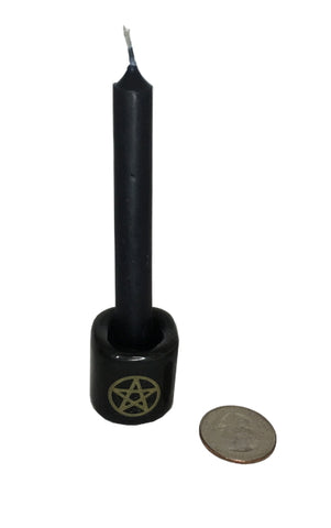 Chime Candle, Black - 3.75" x .5"