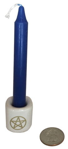 Chime Candle, Blue - 3.75" x .5"
