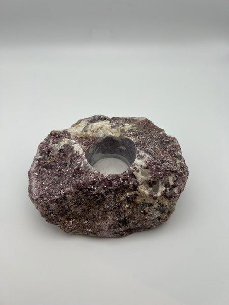 Lepidolite Candle Holder