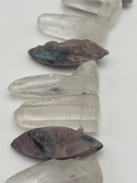 Paraiba Tourmaline & Quartz Crystal Necklace