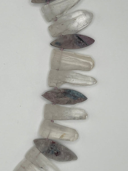 Paraiba Tourmaline & Quartz Crystal Necklace