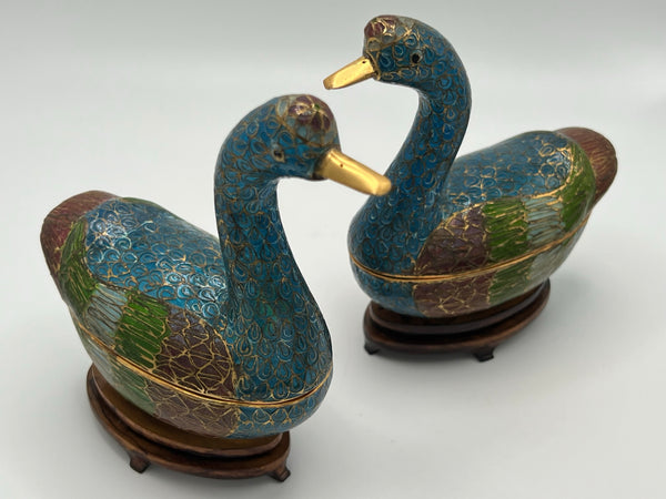 Cloisonné Geese
