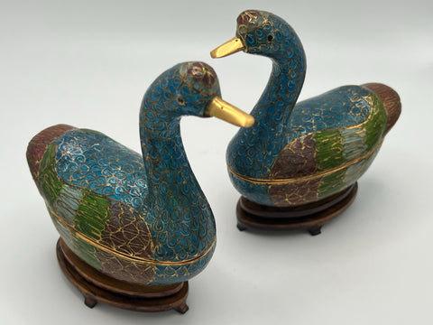 Cloisonné Geese