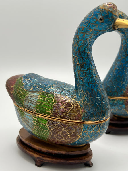 Cloisonné Geese