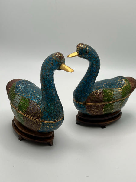 Cloisonné Geese