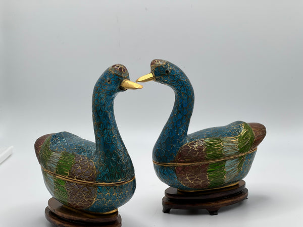 Cloisonné Geese