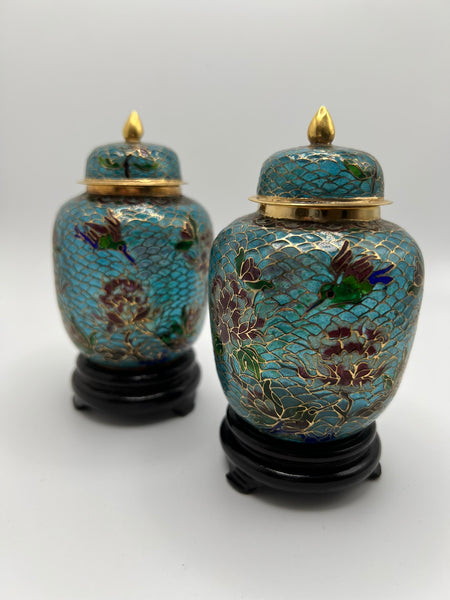 Cloisonné Ginger Jars