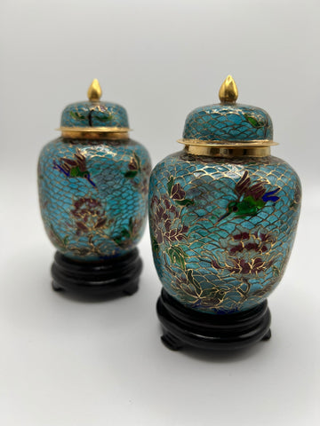 Cloisonné Ginger Jars