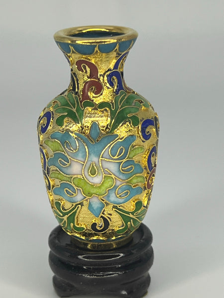 Gold Cloisonne Vases