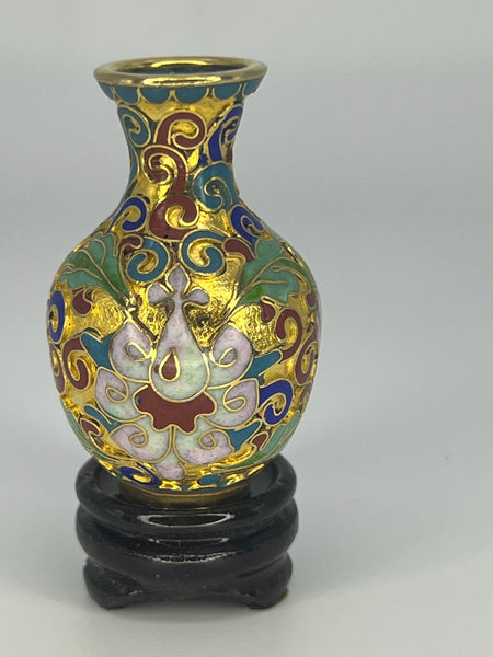 Gold Cloisonne Vases