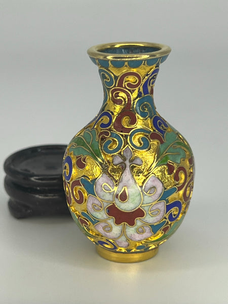 Gold Cloisonne Vases