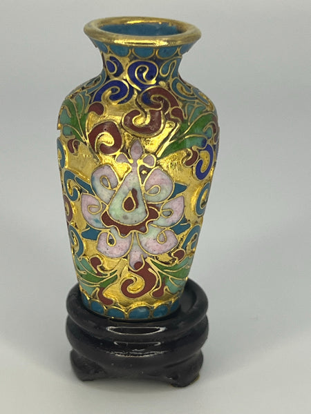 Gold Cloisonne Vases