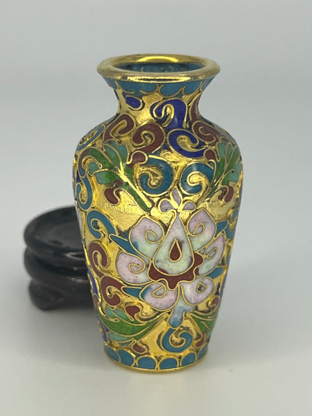 Gold Cloisonne Vases