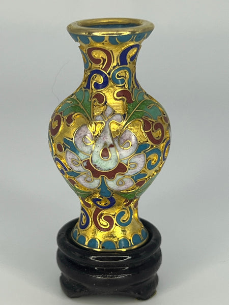 Gold Cloisonne Vases