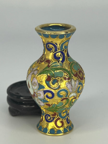 Gold Cloisonne Vases