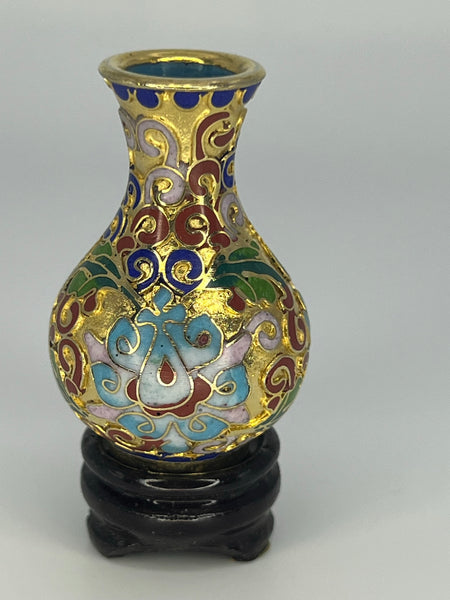 Gold Cloisonne Vases