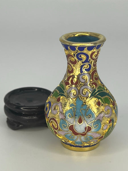 Gold Cloisonne Vases