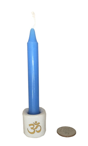 Chime Candle, Light Blue - 3.75" x .5"